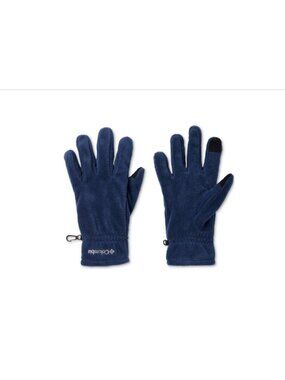 Columbia Men Medium Steens Mountain Fleece Glove Blue  Touchscreen Compatible